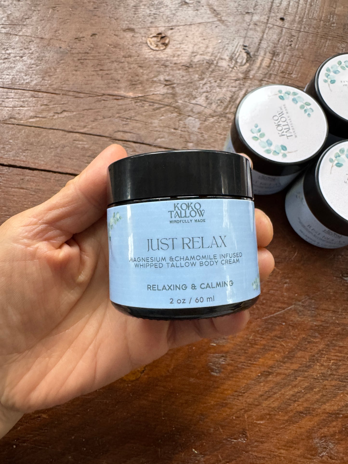"Just Relax" Magnesium infused Tallow cream