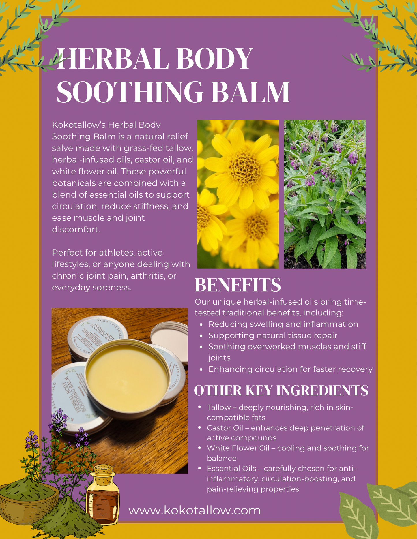 Herbal Body Soothing Balm