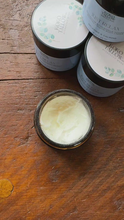 "Just Relax" Magnesium infused Tallow cream